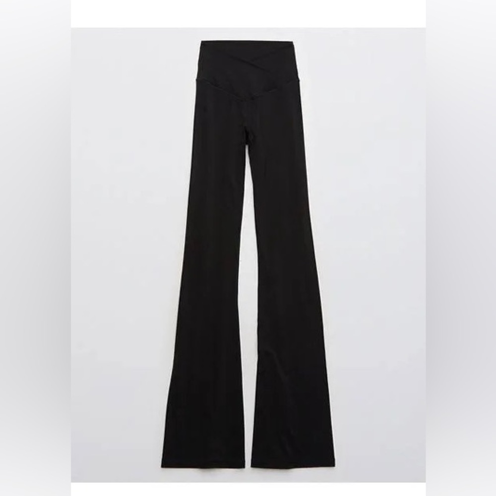 Aerie high waisted crossover flare leggings